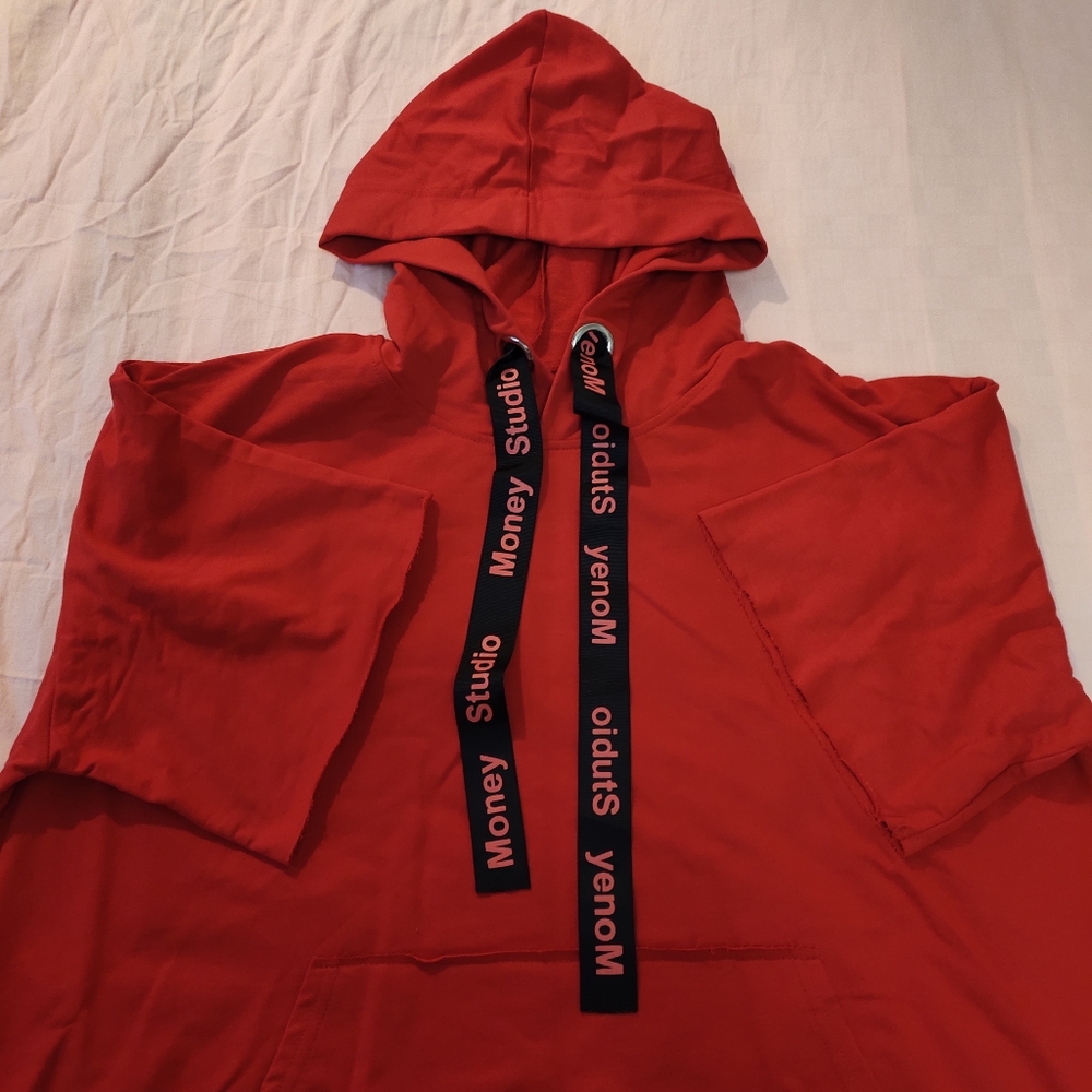 brand new korean style short-sleeve hoodie